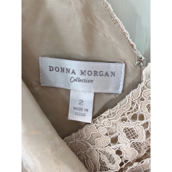 Donna Morgan Dress in Fawn Size 2 - Picture 2 of 3